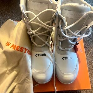 Brand new Heron Preston boots in white size 39